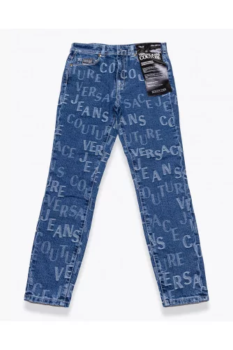 Achat Skinny stretch cotton jeans with logo - Jacques-loup