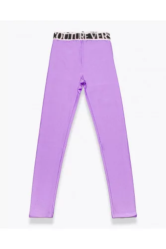 Sporty Lycra leggings with jacquard belt