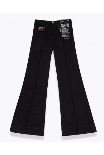 Flare jeans with iconic buckles