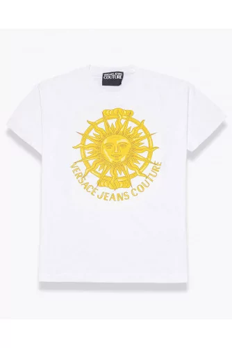 T-shirt en coton jersey avec imprimé soleil MC