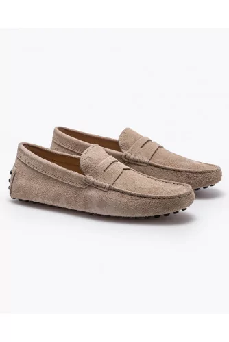 Gommino - Split leather moccasins with decorative tab