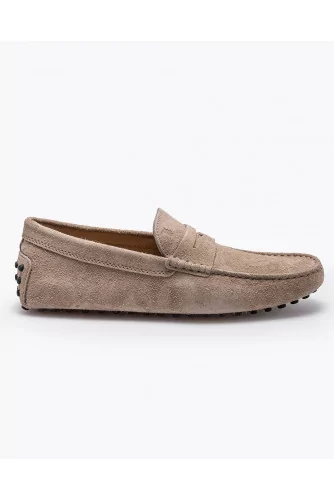 Gommino - Split leather moccasins with decorative tab