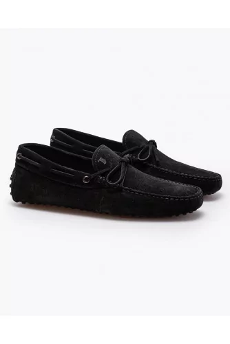 Gommino - Split leather moccasins with shoelaces