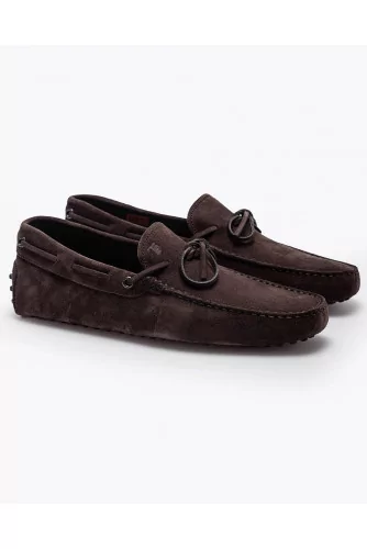 Gommino - Split leather moccasins with laces