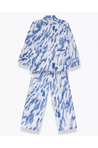 Ensemble pyjamas en coton avec imprimé Tie and Dye