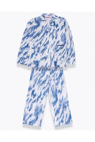 Cotton pyjamas with Tie and Dye print