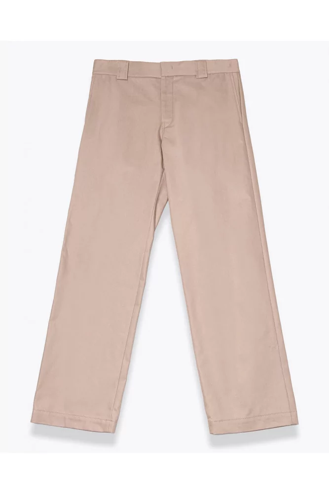 MSGM - Pantalon casual en coton à empiècement 46 beige