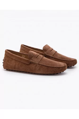 Gommino - Split leather moccasins with decorative tab