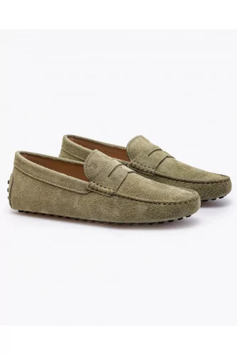 Gommino - Split leather moccasins with decorative tab