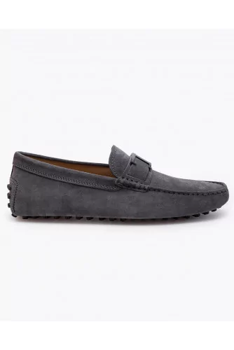 Gommino T Piatta - Mocassins en croûte de cuir avec T en métal