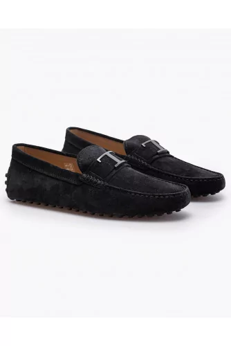 Gommino T Piatta - Mocassins en croûte de cuir avec T en acier