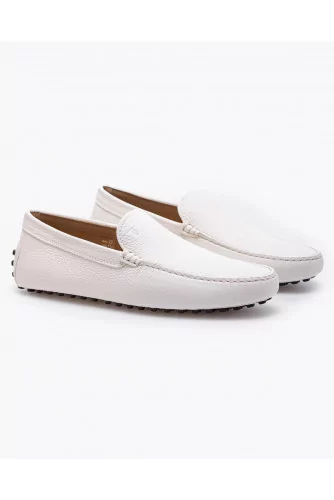 Gommino - Mocassins en cuir grainé avec plateau surpiqué