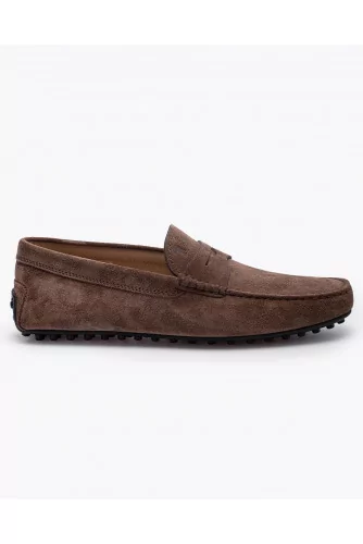 Mocassin Tod's "City Gomini" marron patte pour homme