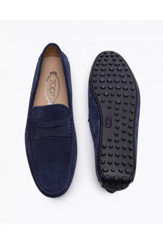 Mocassin Tod's "City Gomini" bleu marine patte pour homme