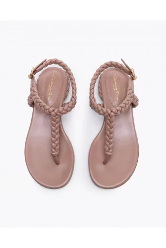 Braided sandals in nappa leather 15