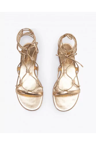 Achat Flat Spartan sandals in nappa leather - Jacques-loup