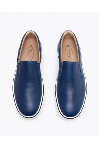 Cassetta Casual - Nappa leather slip-ons with elastics