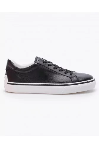 Allacciato Cassetta - Nappa leather sneakers with tone/tone shoe laces