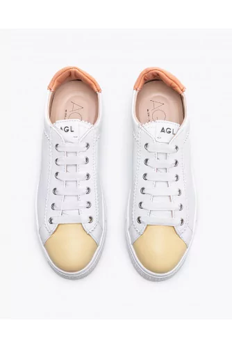 Achat Nappa leather sneakers with yokes - Jacques-loup