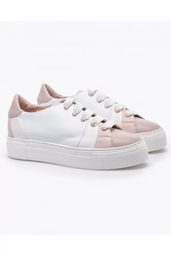 Achat Nappa leather flat sneakers - Jacques-loup
