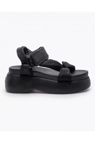 Achat Sandals with tulle strips and compensated soles - Jacques-loup