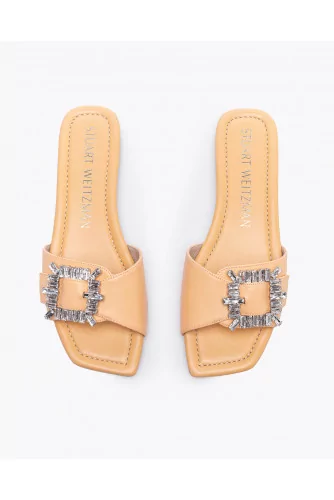 Achat Leather mules with rhinestone buckles - Jacques-loup