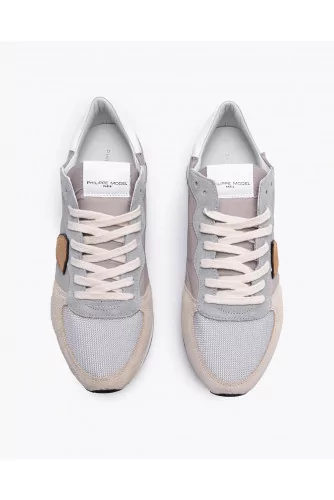 Tropez X - Split leather sneakers with yokes