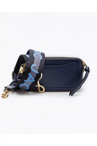 Snapshot - Rectangular leather bag with shoulder strap