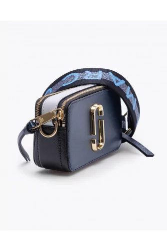 Snapshot - Rectangular leather bag with shoulder strap