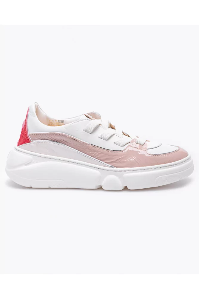 AGL - Baskets en vernis souple et cuir nappa avec découpes 36 1/2 multicolor