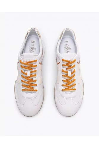 Olympia Z - Nappa leather sneakers with yokes