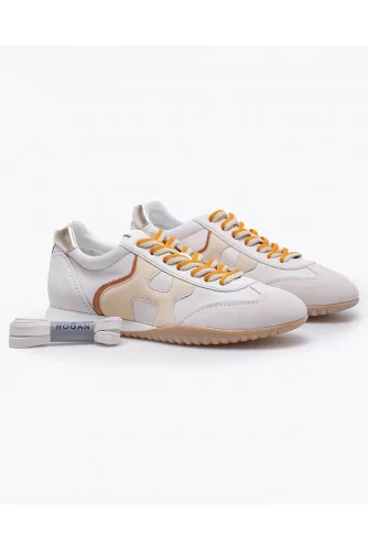 Olympia Z - Nappa leather sneakers with yokes