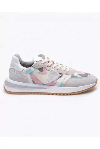 Achat Tropez 2.1 - Split leather sneakers with yokes and camouflage - Jacques-loup
