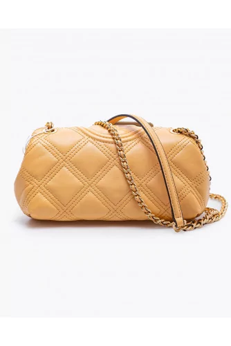 Sac Tory Burch "Fleming soft mini" nappa abricot