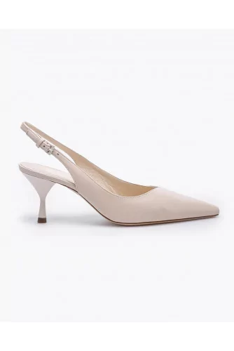 Nappa leather slingback shoes with pointed toe 65