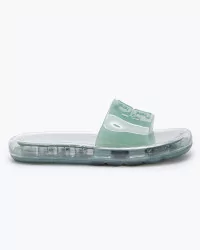 Bubble Jelly - Gum mules with transparent sole