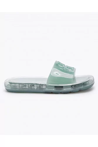 Bubble Jelly - Gum mules with transparent sole