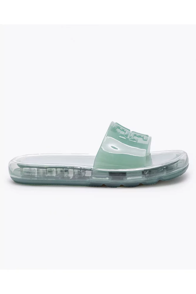 Bubble Jelly - Gum mules with transparent sole