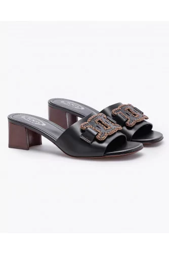 Achat Leather mules with decorative straps 45 - Jacques-loup