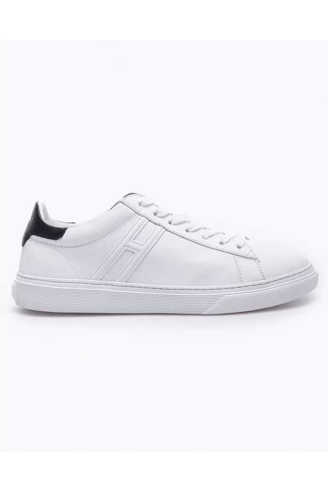 Hogan - H365 - Baskets en cuir fines et légères 9 blanc