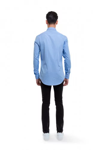 Chemise slim Lanvin bleu ciel et gris