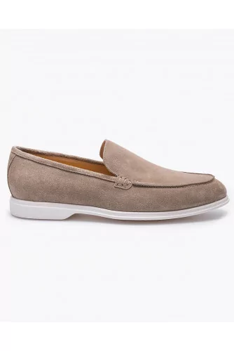 Achat Split leather moccasins with stitched upper - Jacques-loup