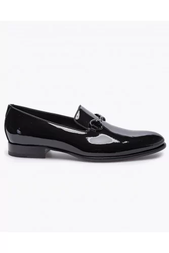 Achat Varnished leather slip-ons with metallic bit - Jacques-loup
