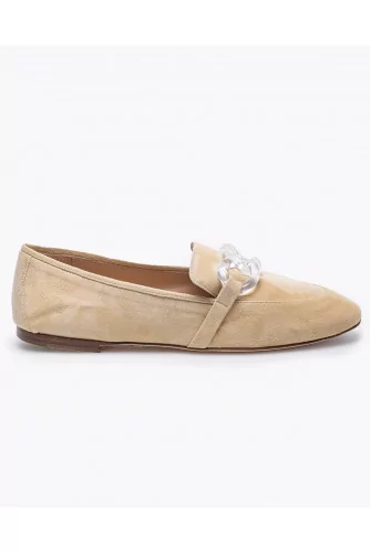 Achat Suede moccasins with plexi chain - Jacques-loup