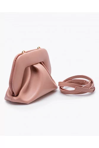 Mini clutch bag made of eco-responsible leather