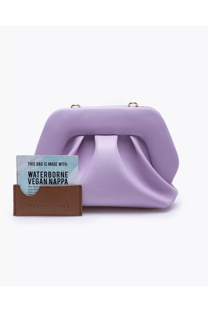 Themoirè - Lilac colored mini clutch bag made of eco