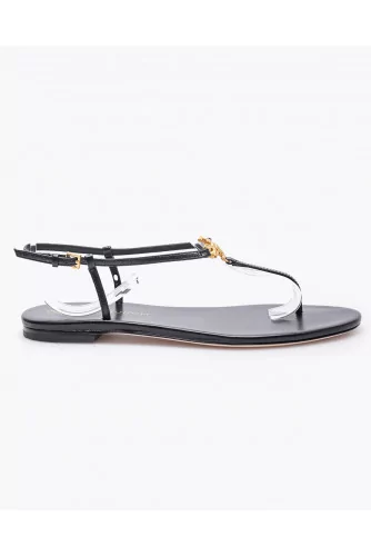 Capri Strap Sandals - Sandales entredoigt en cuir avec logo