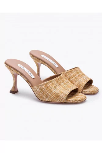 Raffia mules 75