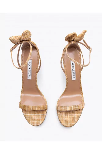Bowtie - Raffia sandals with bowtie 105