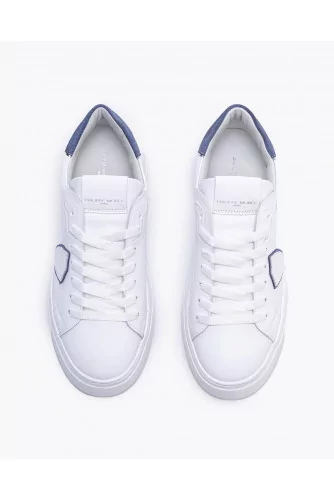 Temple - Leather sneakers with escutcheon
